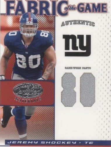 2007 Leaf Certified Materials Jeremy Shockey #FOG-45