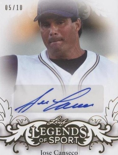 2015 Leaf Legends of Sport - Jose Canseco #BA-JC1