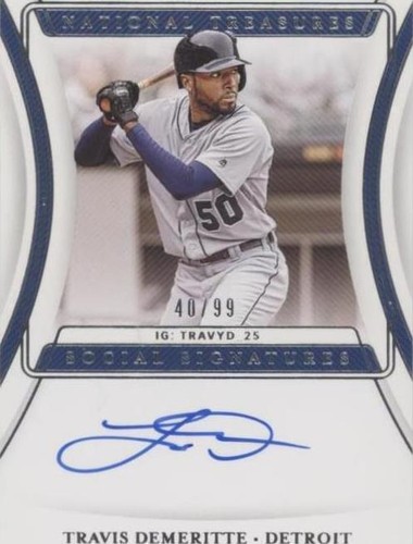 2020 Panini National Treasures - Travis Demeritte #SS-TD
