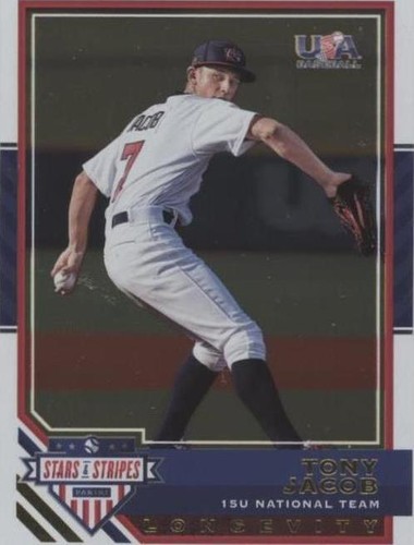 2017 Panini USA Baseball Stars & Stripes Longevity - Tony Jacob #58