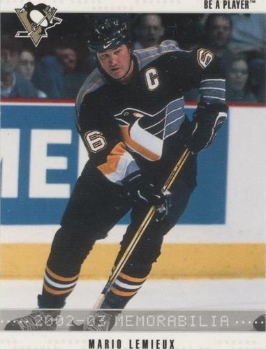 2002-03 In the Game Be A Player Memorabilia - Mario Lemieux #157