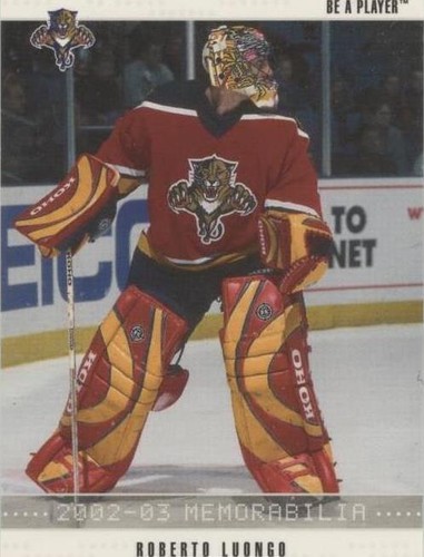 2002-03 In the Game Be A Player Memorabilia - Roberto Luongo #88