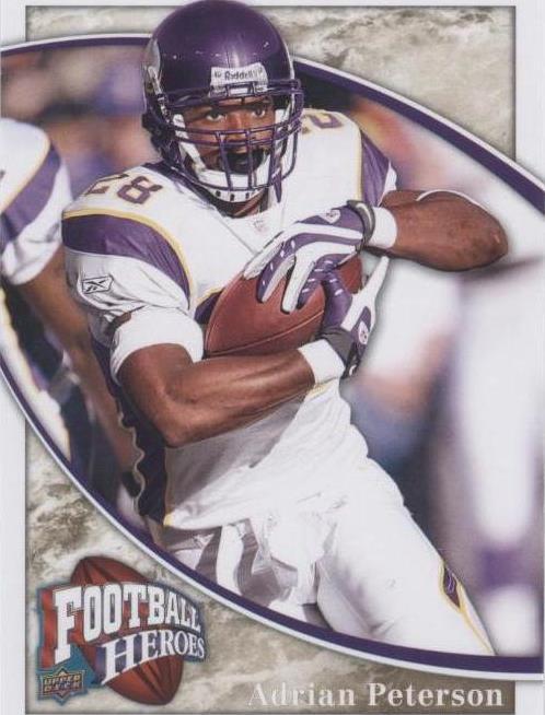 2009 Upper Deck Football Heroes Adrian Peterson #52