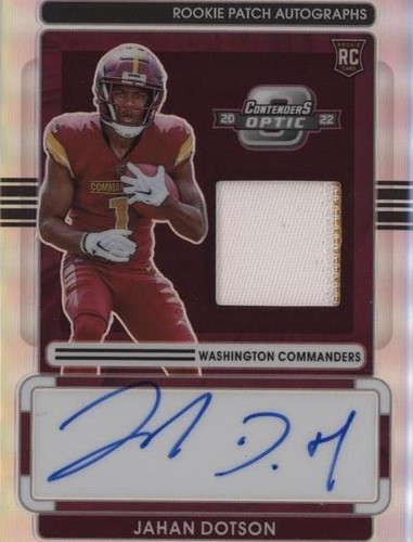 2022 Panini Contenders Optic Jahan Dotson #RPA-JD