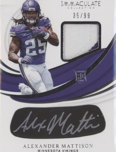 2019 Panini Immaculate Collection Alexander Mattison #REB-AMA