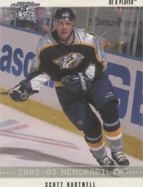 2002-03 In the Game Be A Player Memorabilia - Scott Hartnell #185