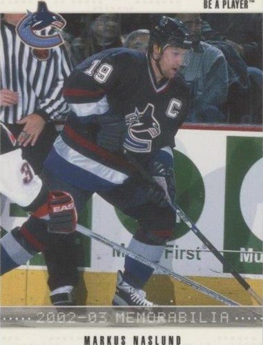 2002-03 In the Game Be A Player Memorabilia - Markus Naslund #189