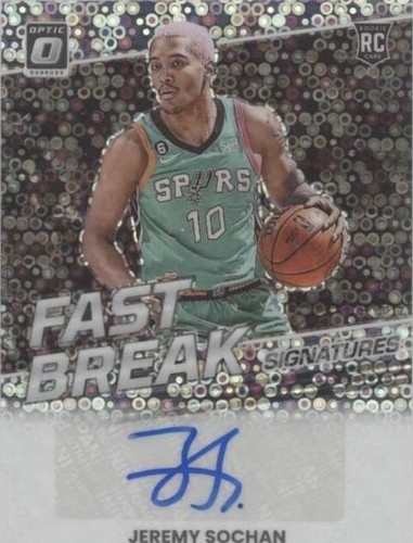 2022-23 Jeremy Sochan PSA 10 Donruss Optic Choice Red