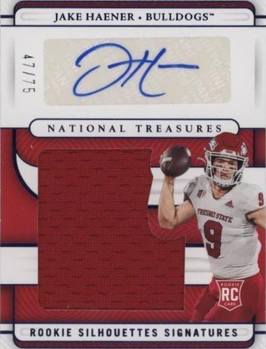 2023 Panini National Treasures Collegiate Jake Haener #RSS-JAH