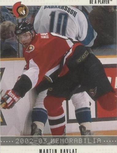 2002-03 In the Game Be A Player Memorabilia - Martin Havlat #115