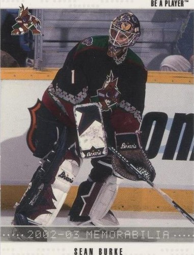 2002-03 In the Game Be A Player Memorabilia - Sean Burke #110