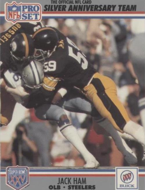 Juego de carpetas Pro Super Bowl XXV 1990 Jack Ham #21