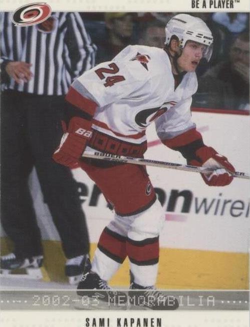 2002-03 In the Game Be A Player Memorabilia - Sami Kapanen #98