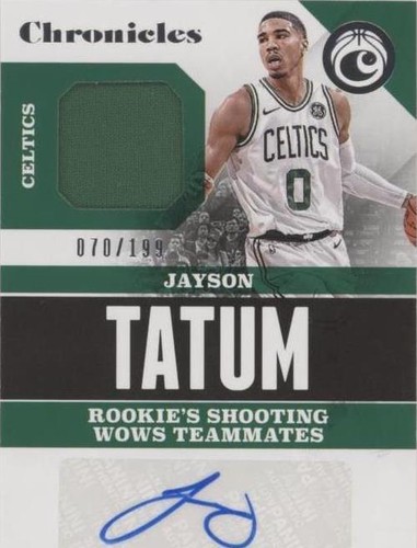 NBA ジェイソンテイタム RC auto 2017 Panini Prizm Jayson Tatum Mojo Auto /25 PSA 10 Rookie