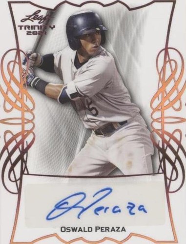 2021 Leaf Trinity - Oswald Peraza #BA-OP1
