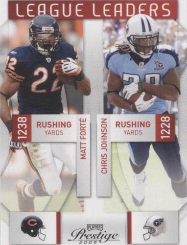 2009 Playoff Prestige Chris Johnson Matt Forte #7