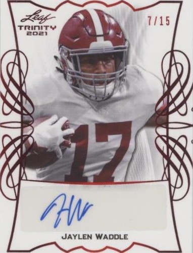 2021 Leaf Trinity Jaylen Waddle #BA-JW1