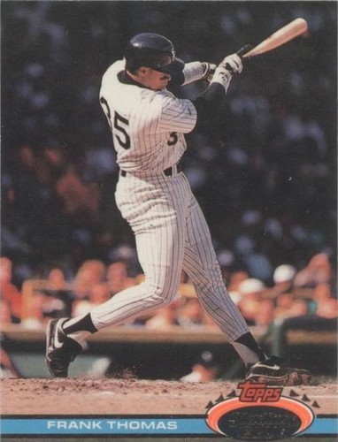 ホセ ラミレス Topps Stadium Club トッパー サイン 1991 Topps Stadium Club Frank Thomas Chicago White Sox #57