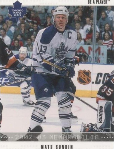 2002-03 In the Game Be A Player Memorabilia - Mats Sundin #198