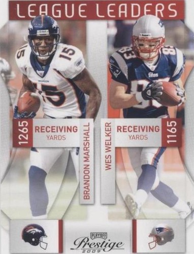 2009 Playoff Prestige Brandon Marshall Wes Welker #13