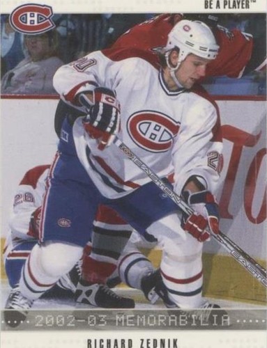 2002-03 In the Game Be A Player Memorabilia - Richard Zednik #127