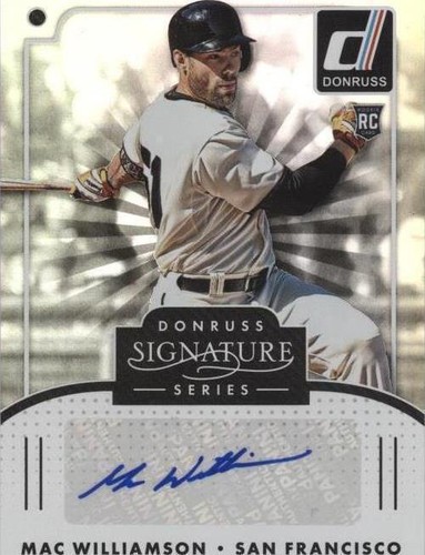 2016 Panini Donruss - Mac Williamson #SGS-MW