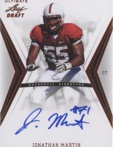 2012 Ultimate Leaf Draft Jonathan Martin #JM1