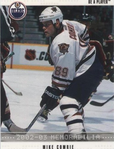 2002-03 In the Game Be A Player Memorabilia - Mike Comrie #99