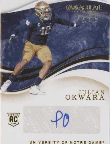 2020 Panini Immaculate Collection Collegiate Julian Okwara #76