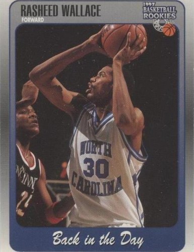 1997 Score Board Auto Basketball Signatures Rasheed Wallace
