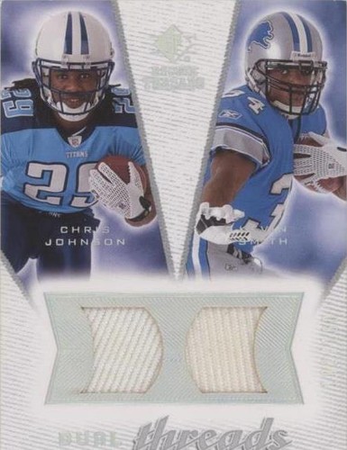2008 SP Rookie Threads Chris Johnson Kevin Smith #DT-JS