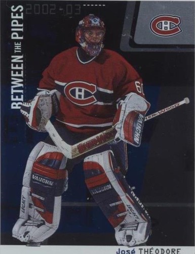 2002-03 In the Game Be A Player Between the Pipes - Jose Theodore #2