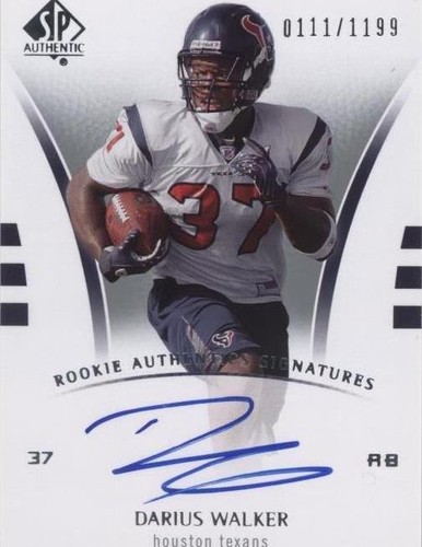 2007 SP Authentic Darius Walker #209