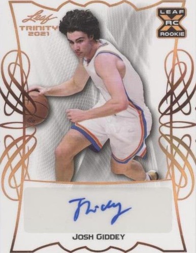 2021-22 Leaf Memories - Josh Giddey #BA-JG1