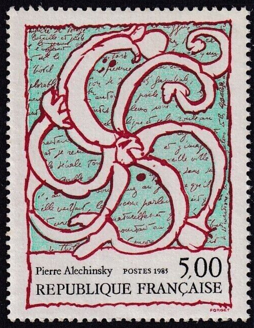 Timbre - France - Tableau De Pierre Alechinsky - 1955 - Neuf ** - Yt2382