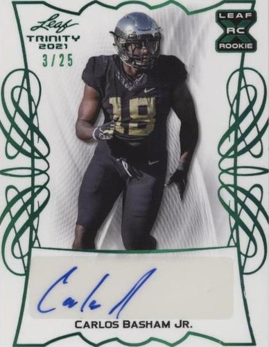 2021 Leaf Trinity Carlos Basham Jr. #BA-CBJ