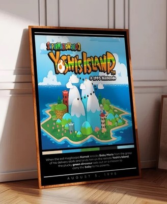 Super Mario World 2 Yoshi's Island Poster