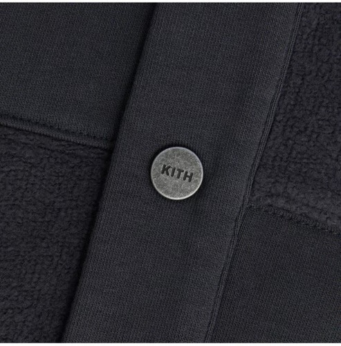 Pre-owned Kith Reversed Panelled Williams Vi Hoodie / Nightfall