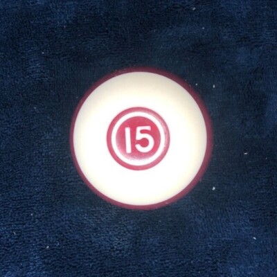 Vintage Billiard/Pool Regulation 2-1/4'' Replacement Ball w/ Circle #s in White