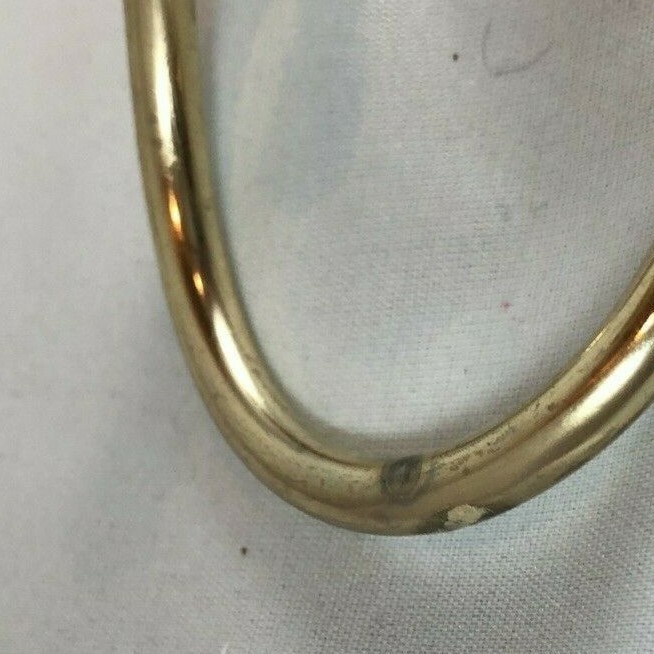 2 Vintage Tension Pole Plant Hanger Arms Hooks Gold Tone Mid Century
