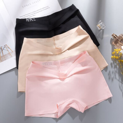 3 or 6 Pack Lot Womens Seamless Panties Boyshorts Underwear Silky Boxer Shorts