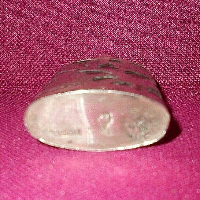 VINTAGE STERLING SILVER OVERLAY GLASS PERFUME BOTTLE SCENT FLASK Taxco Mexico