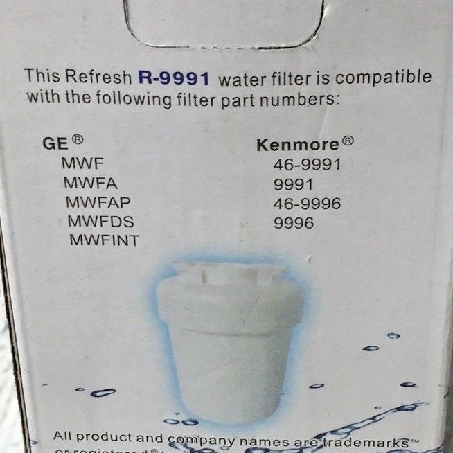 Refresh R-9991 Replacement Refrigerator Water Filter for GE Kenmore