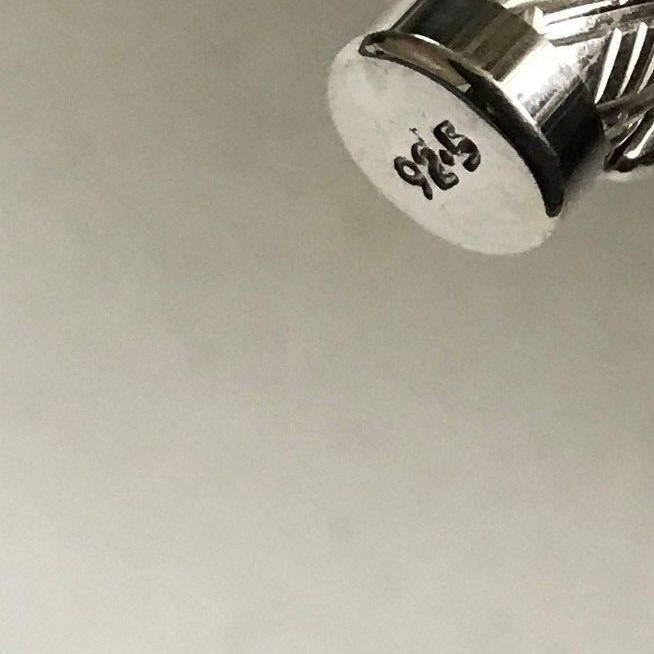 Slim Elegant Solid .925 Sterling Silver/Vermeil Pen,Ballpoint,Twist,1 Refill,NIB