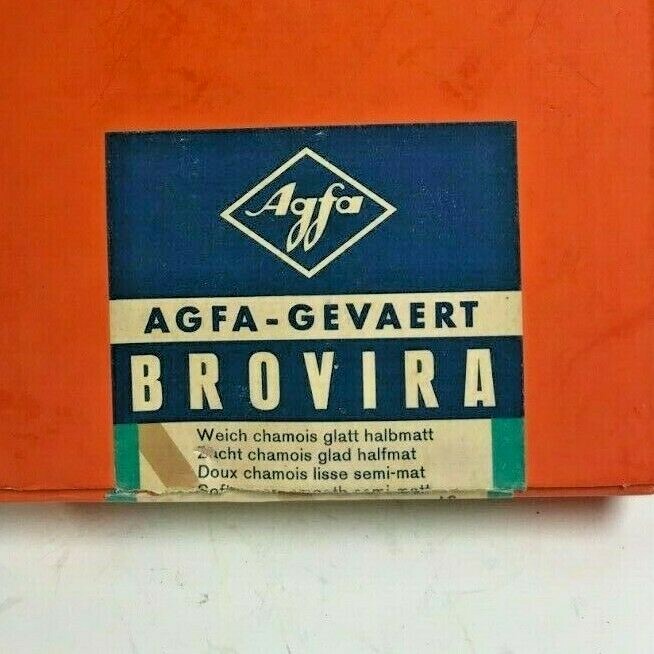 Agfa-Gevaert BW122  Brovira 4 X 6 double weight White open box 100 (A020)