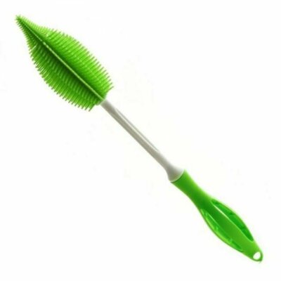Norpro 14'' Long Silicone Bottle Brush - Great Cleaning Travel Cups Baby Bottles