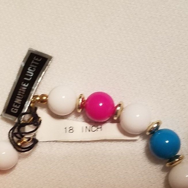 Genuine Lucite Necklace 18