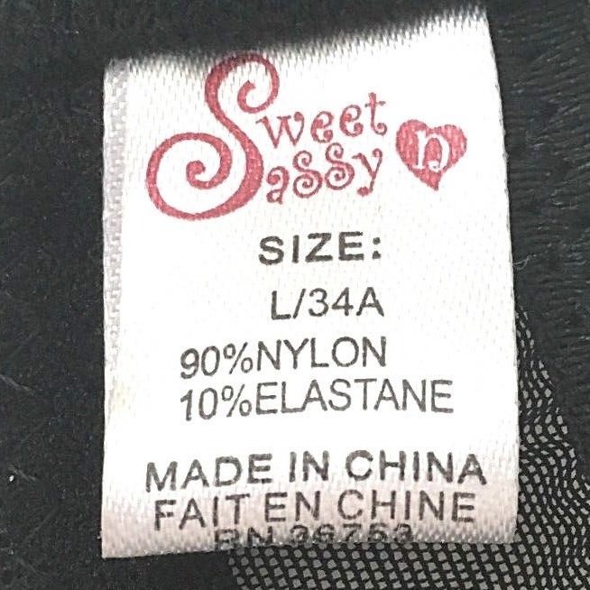 Sweet N Sassy Teen Girls Padded Underwire Bra Black Size 34A L ~ Free Shipping!