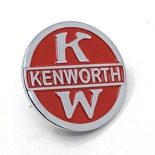 kenworth kw emblem lapel enamel hat pin peterbilt mack metal