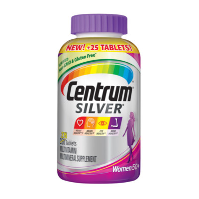 Centrum Silver Women 50+ 275 Tablets. Multivitamin Multimineral Gluten Free